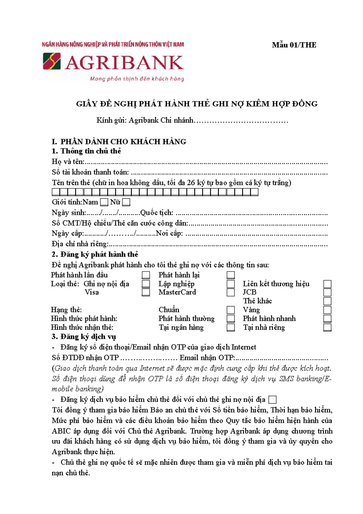 Mẫu+01+THE+-+Giấy+đề+nghị+phát+hành+thẻ+ghi+nợ+kiêm+Hợp+đồng - Mẫu 01 ...