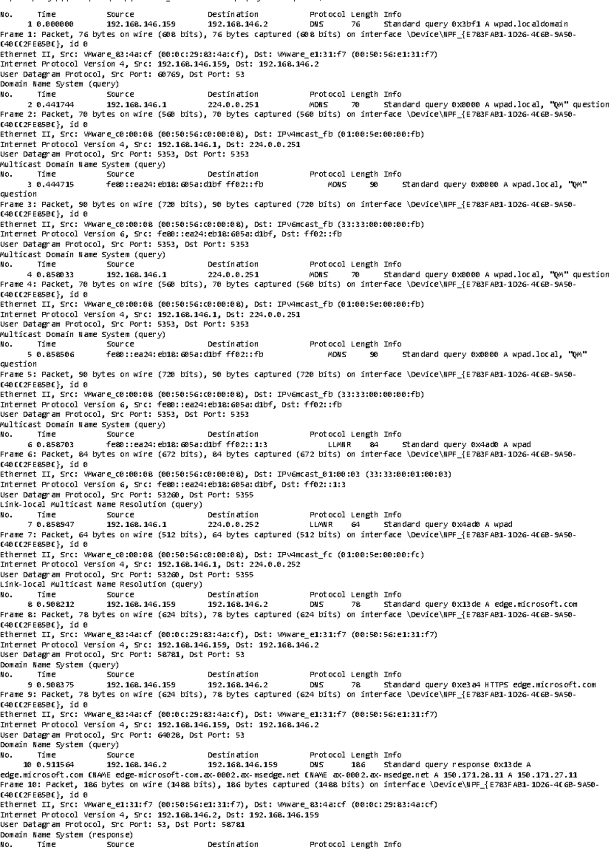 Wireshark Packet Analysis: DNS and TCP Queries (CS101) - Studocu