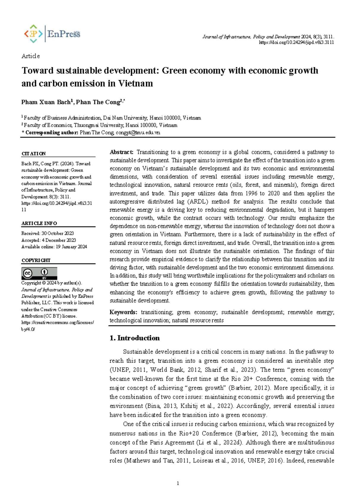 Sustainable Development in Vietnam: Green Economy & Emissions (2024 ...