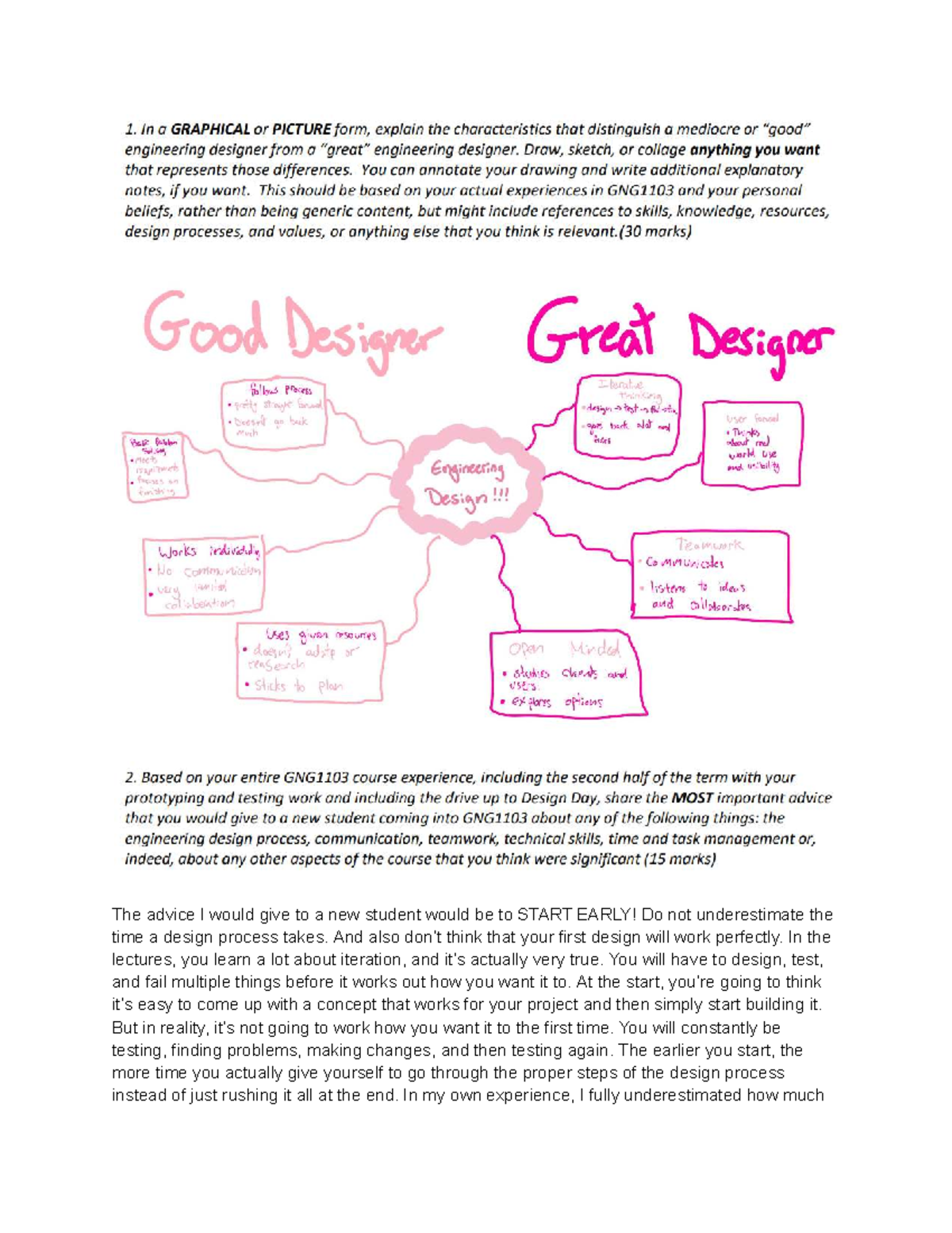 Assignment 3 - Reflection 2: The Importance of Starting Early in Design ...