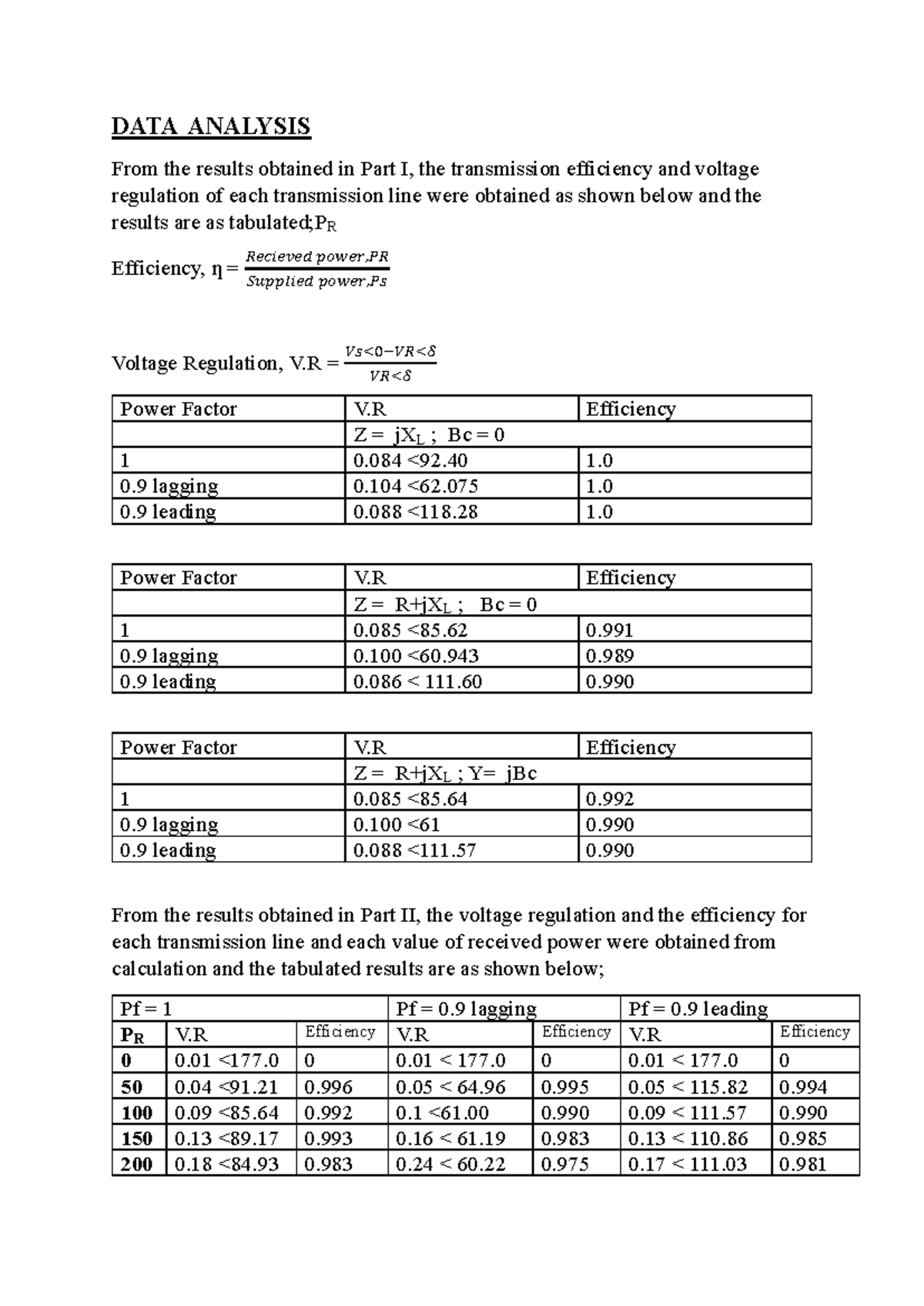 DATA Analysis tbd - Revision for course work - DATA ANALYSIS From the ...