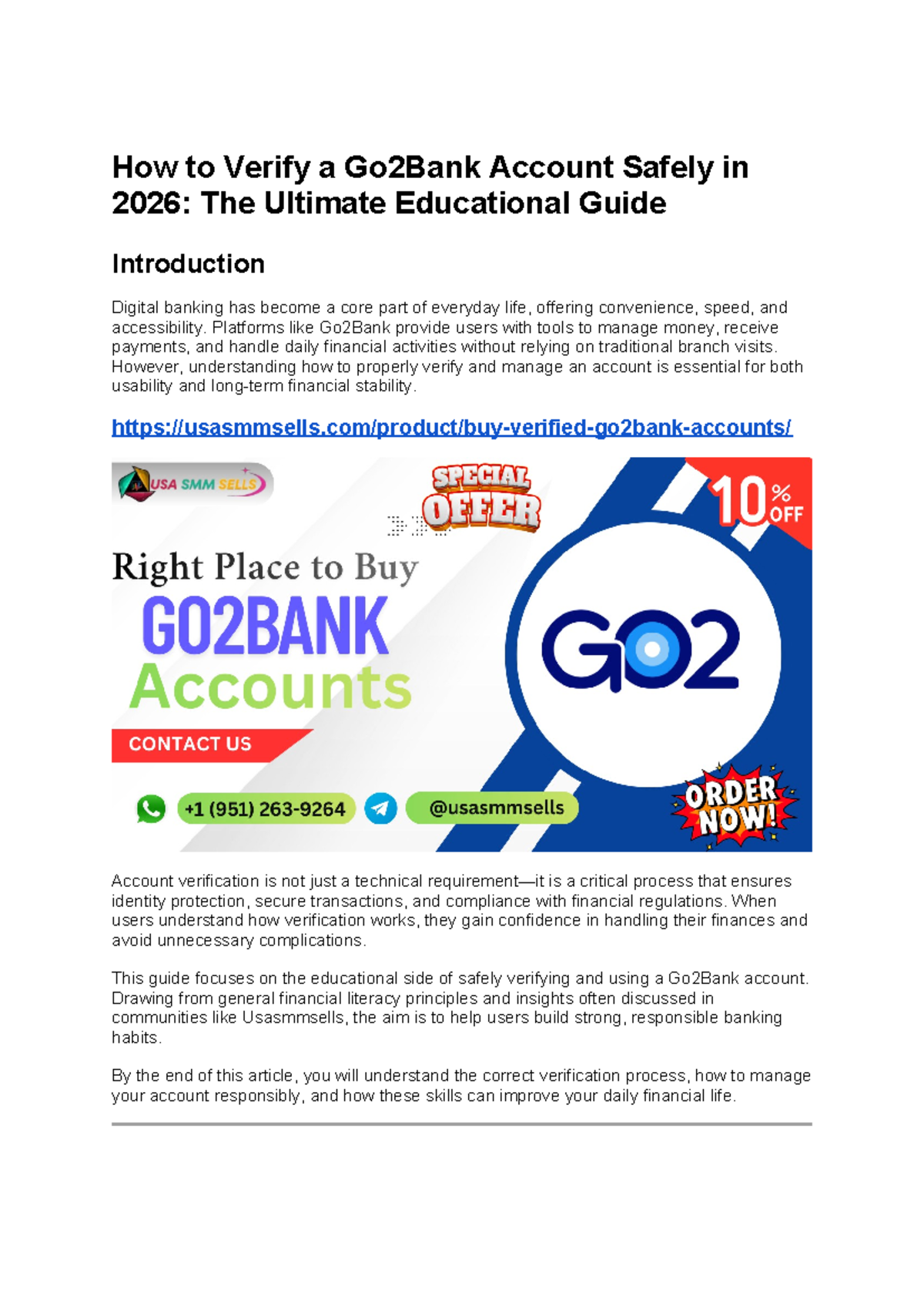 Guide to Safely Verifying Go2Bank Accounts in 2026: A Comprehensive ...