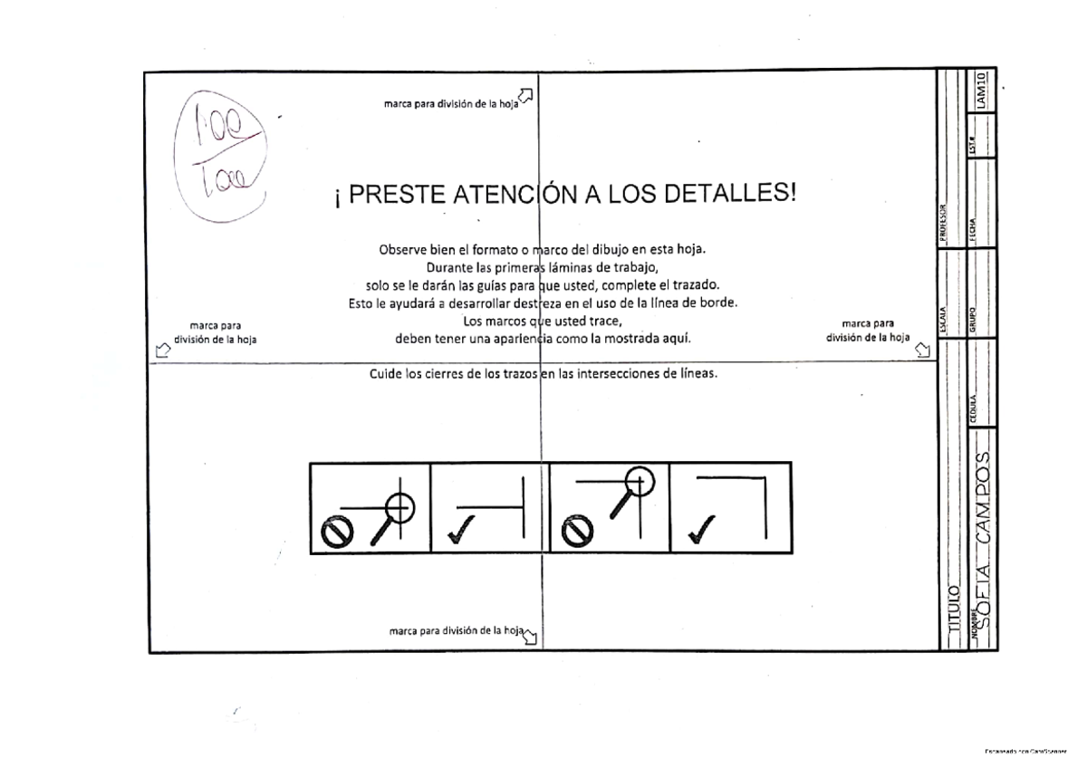 Ejercicios y Técnicas de Dibujo Técnico - Dibujo Técnico 100 - Document Preview