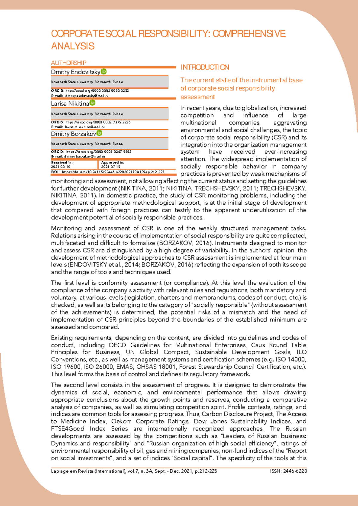 Corporate Social Responsibility Analysis: CSR Tools and Practices - Studocu
