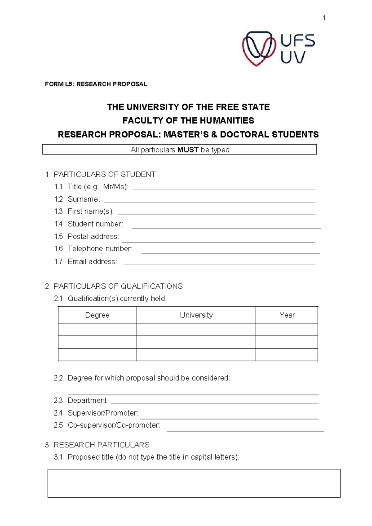 L5 Research Proposal Template for Doctoral Students - Studocu