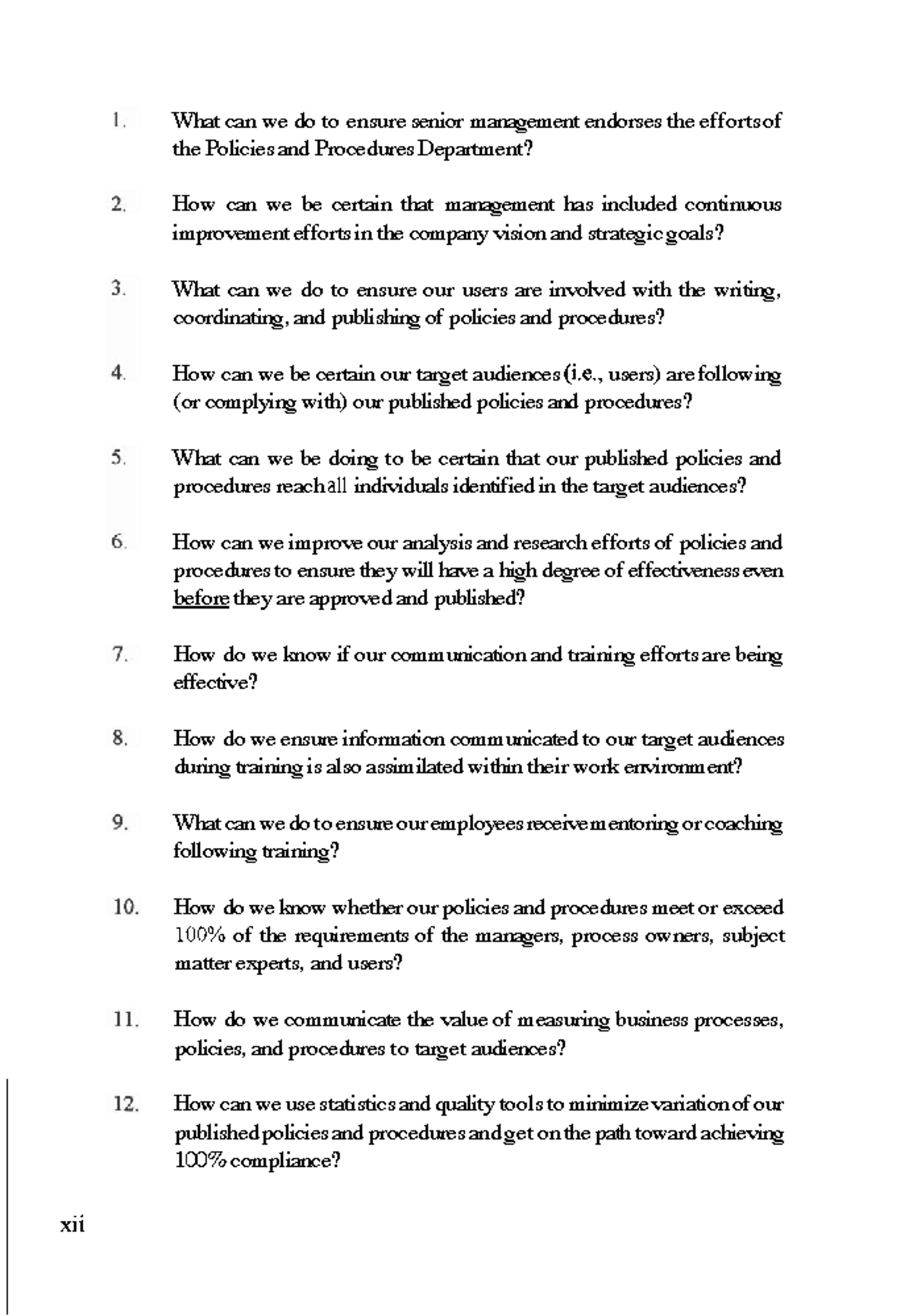 HD-07 - hdhdhd - xii What can we do to ensure senior management ...