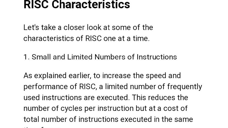 COA 5: RISC and CISC Characteristics Overview - JNTUH CSE - Studocu