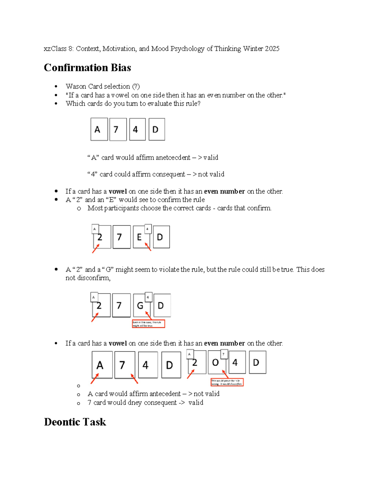 Week 8 - Lecture notes - summarized pre-lecture slides with added notes ...