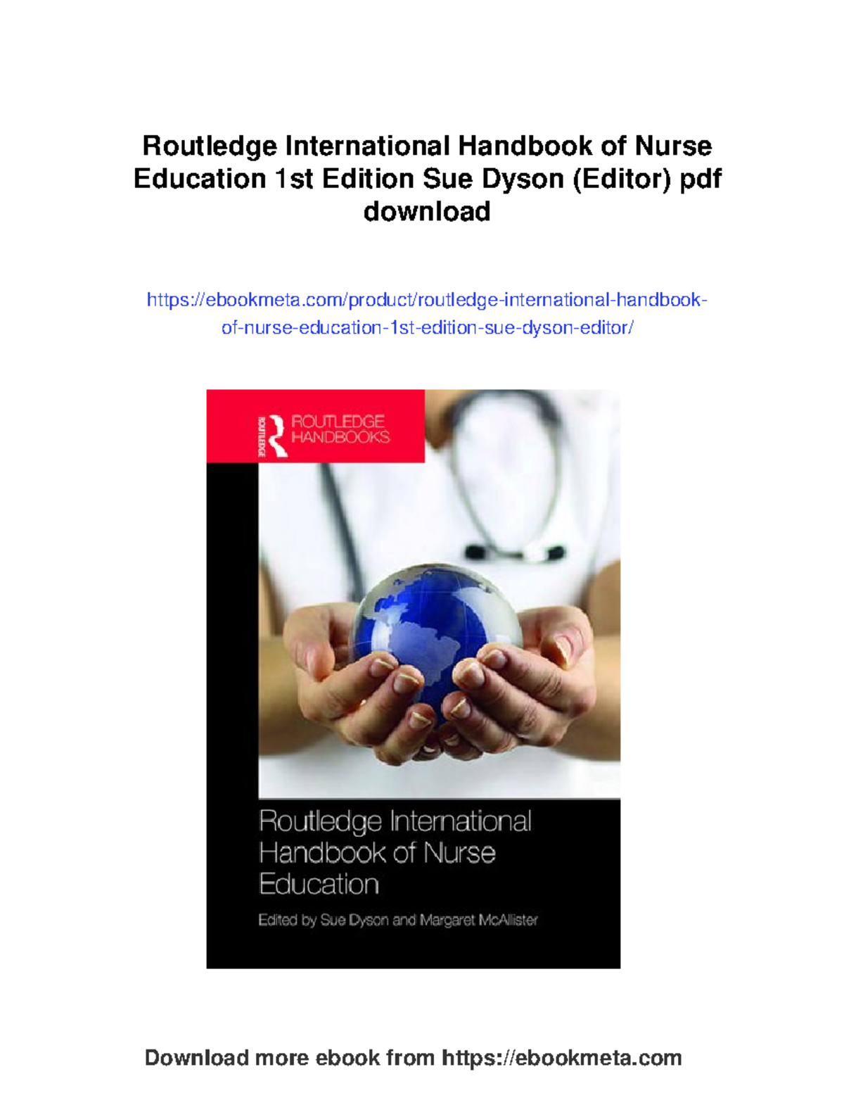 Routledge International Handbook of Nurse Education (1st Ed) - PDF ...