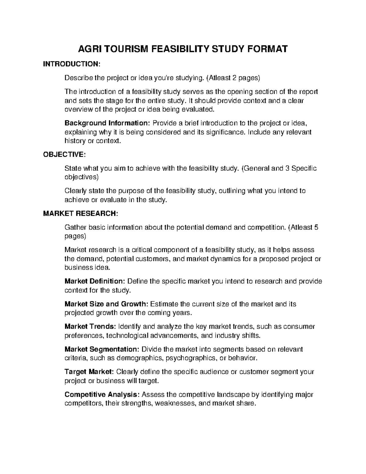 AGRI 101: Comprehensive Feasibility Study for Agritourism Projects ...