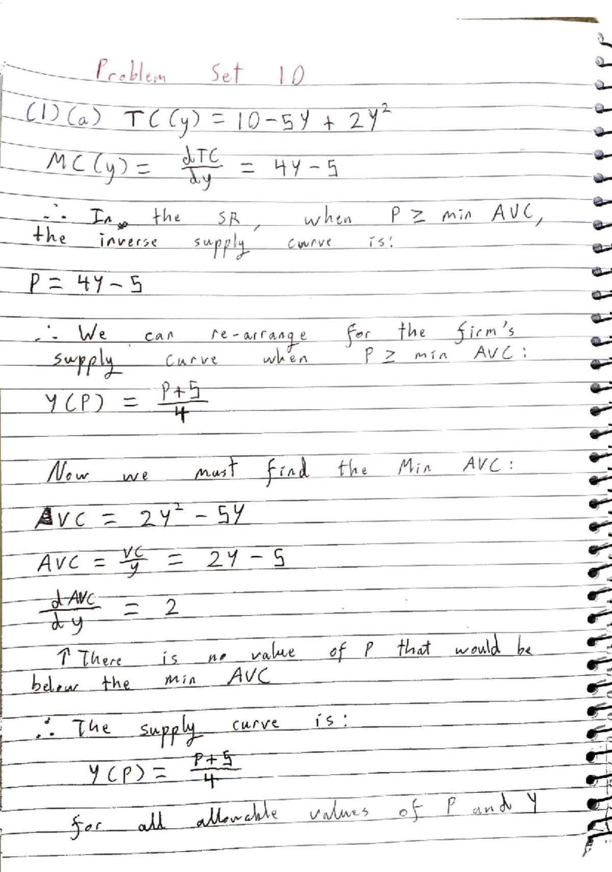 ECON2102 Problem Set 10: Supply and Demand Analysis - Studocu