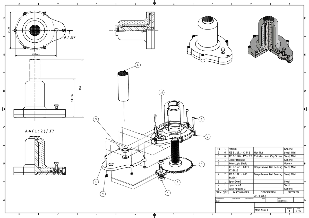 Oxsy Morino H 2D Screw Jack Parts List and Assembly Details - Studocu