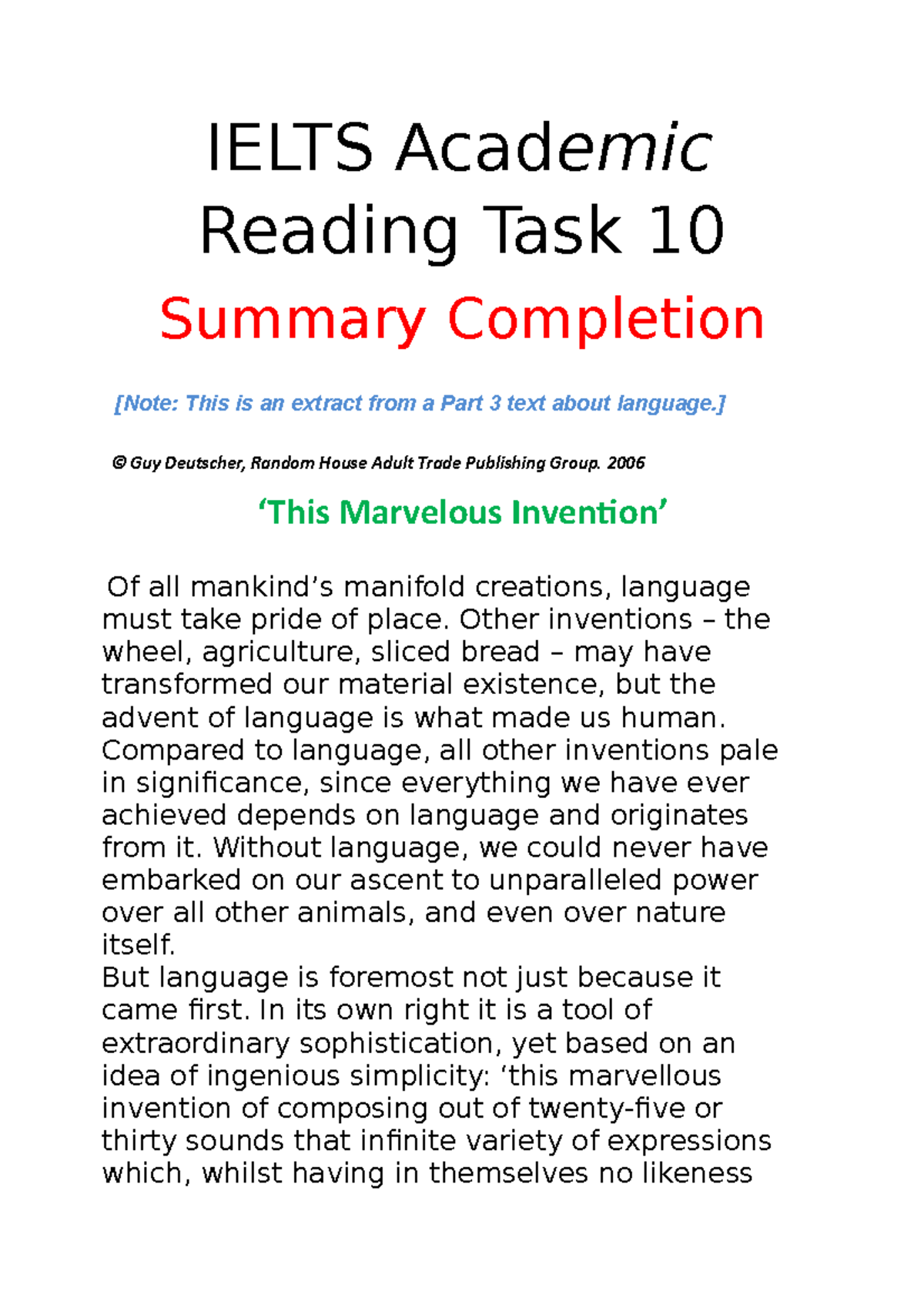 みさん専用　IELTS Reading Writing Core AGOS IELTS Reading Actual Test 10 With Answers 2021 | Academic