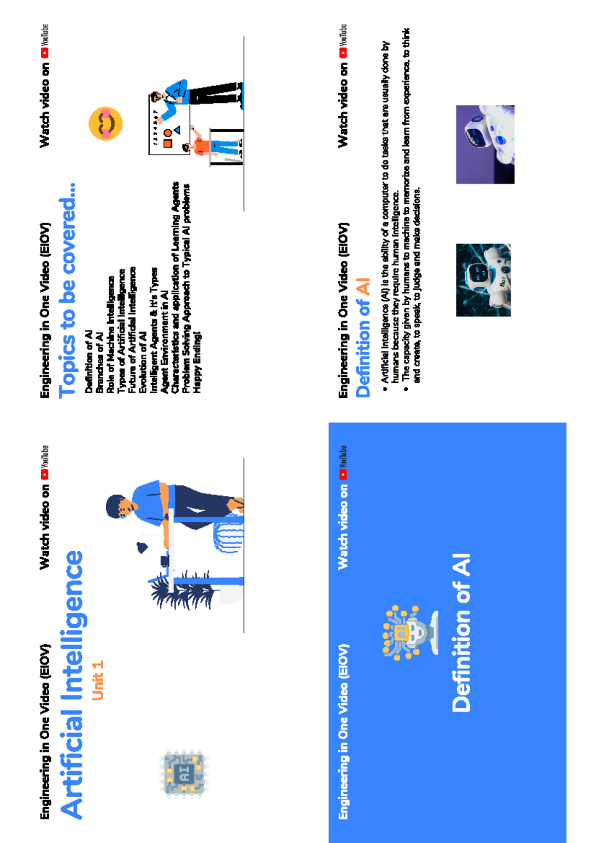 AI Unit 1 PDF - This is an AI notes - Engineering in One Video (EIOV ...