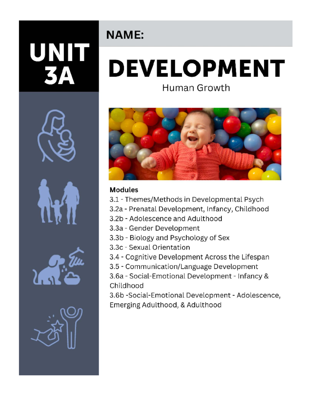 Unit 3A Development Reading Guide: Key Themes and Concepts in ...