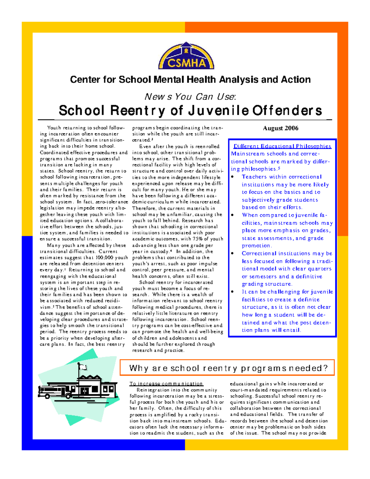 School Reentry Strategies for Juvenile Offenders: Best Practices ...