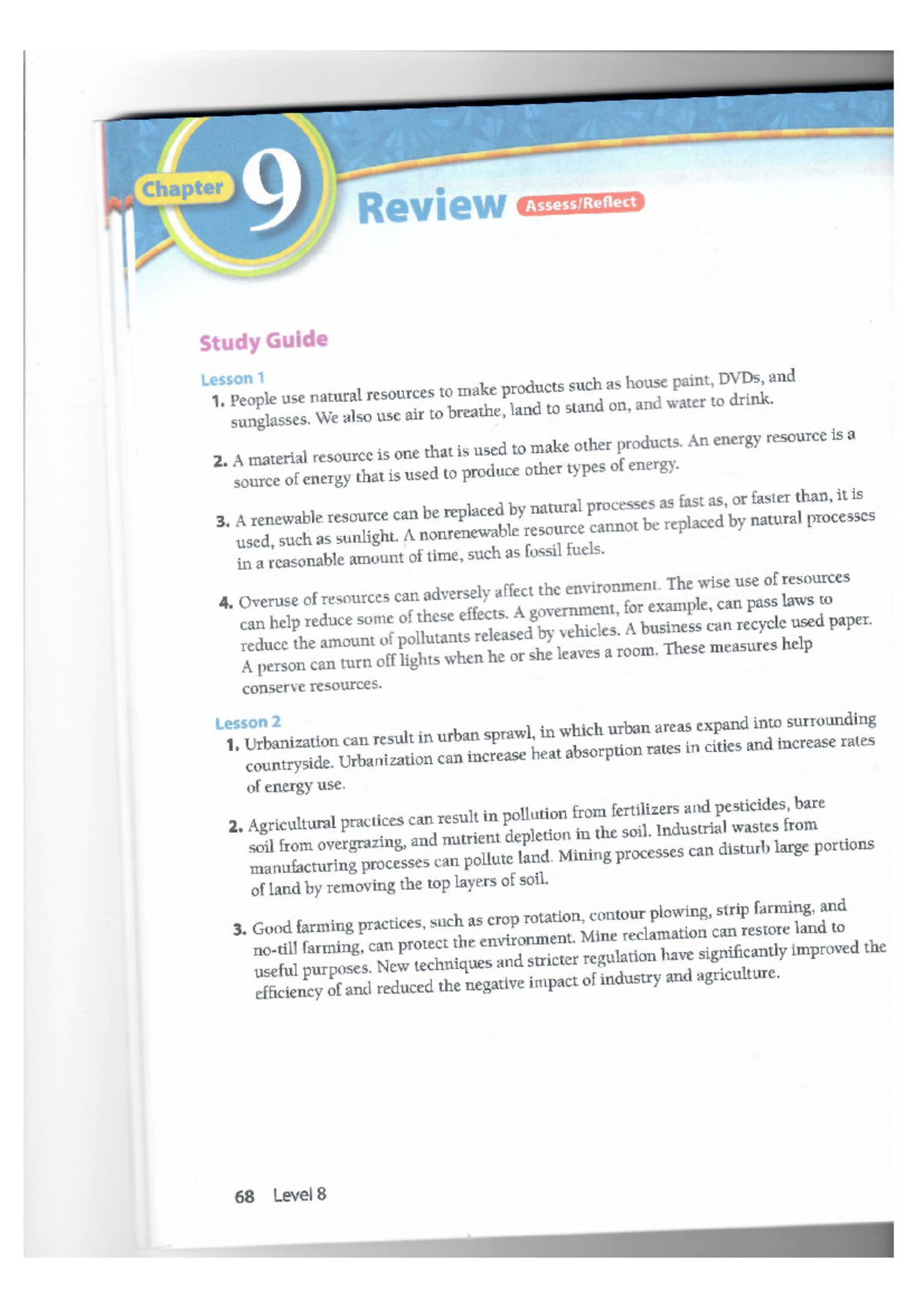 Final Exam Study Guide for Course ABC123: Chapter 9 Review - Studocu