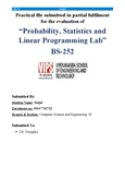 Probability, Statistics and Linear Programming - BS202 - IPU - Studocu