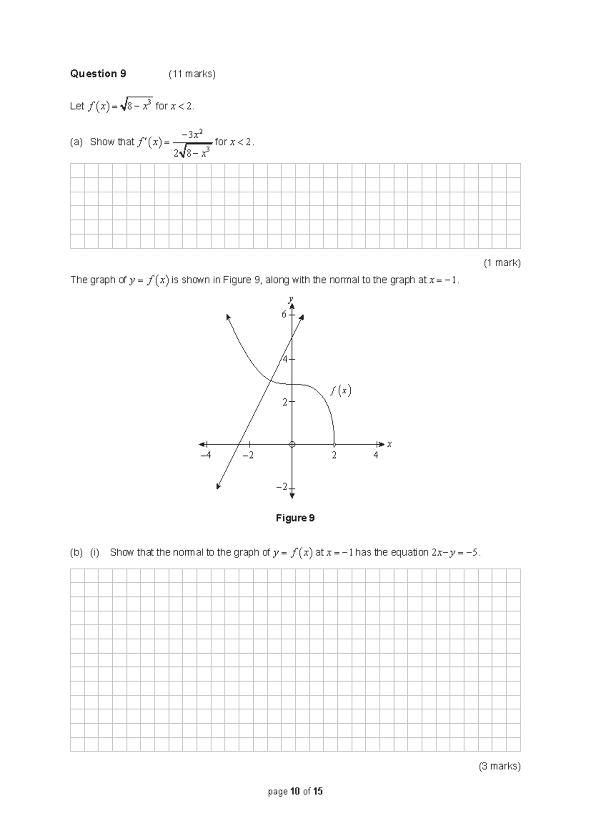 2022 Mathematical Methods Exam Paper - Question 9 Analysis - Studocu