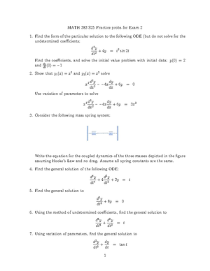 Comprehensive Guide to Second-Order Linear ODEs and Applications ...