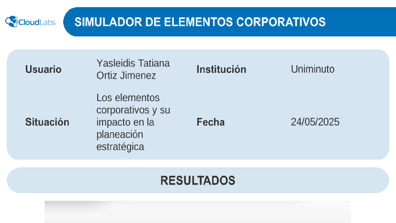 Elementos Corporativos y su Impacto en la Planeación Estratégica - USCS09 - Document Preview