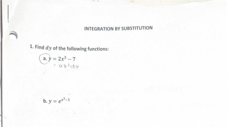 Calc Worksheet 11: Integration & Substitution Practice - Studocu