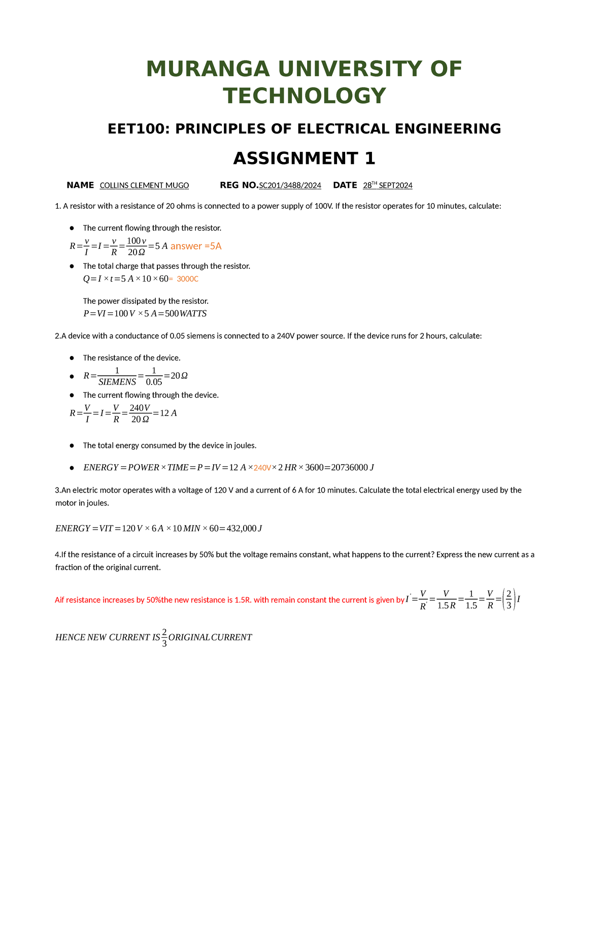EET 100 Assignment 1 - all note - MURANGA UNIVERSITY OF TECHNOLOGY ...