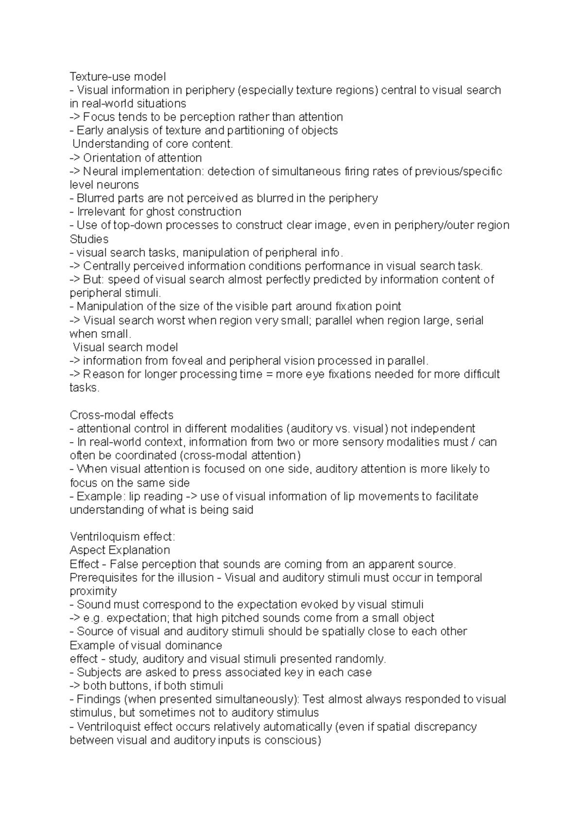 View of Texture - Introduction To Psychology - Texture-use model Visual ...