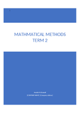 Mathematics Methods - Grade: 12 - Queensland Certificate of Education ...