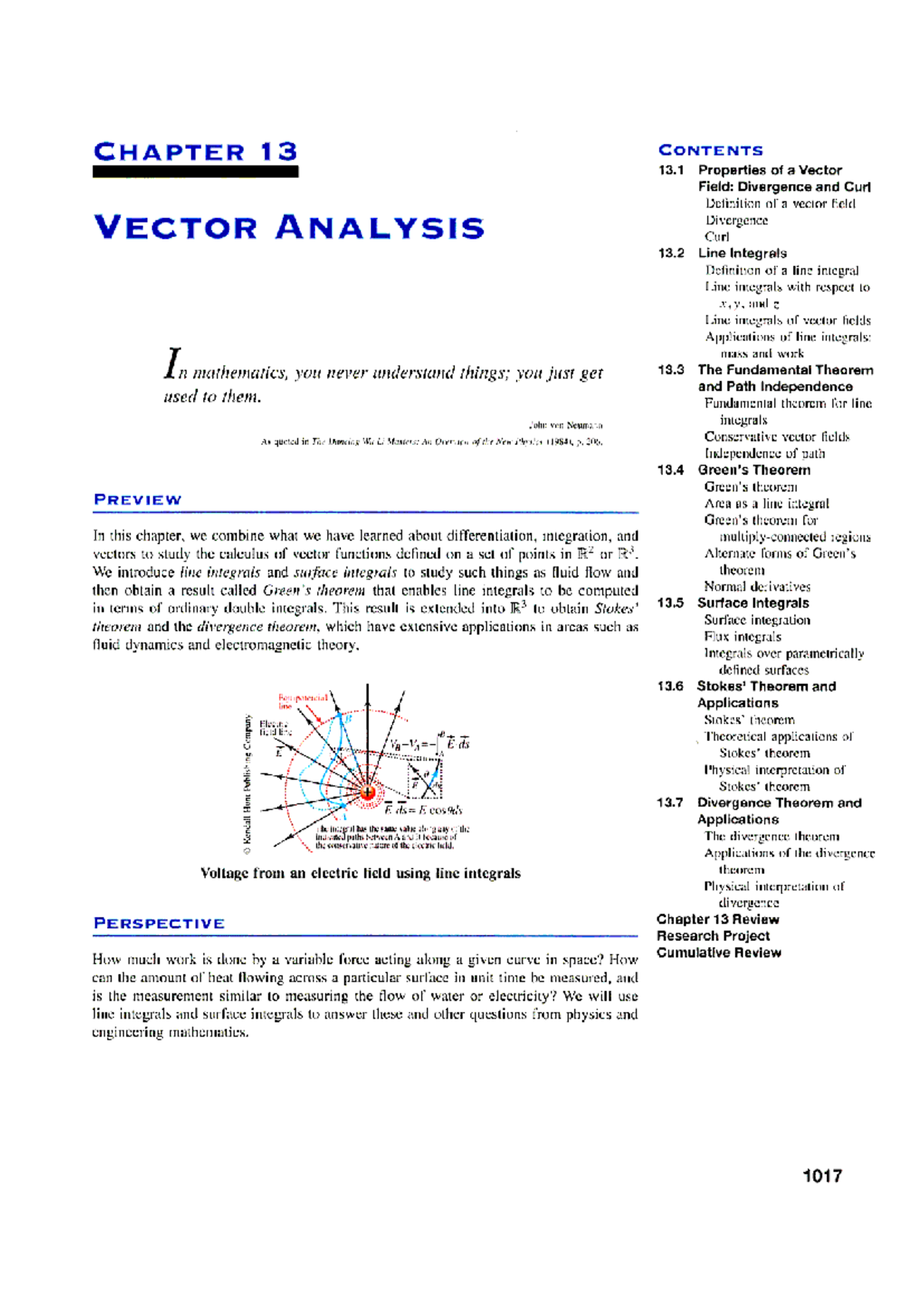 CHAPTER 13: Vector Fields, Divergence, and Curl Analysis - Studocu