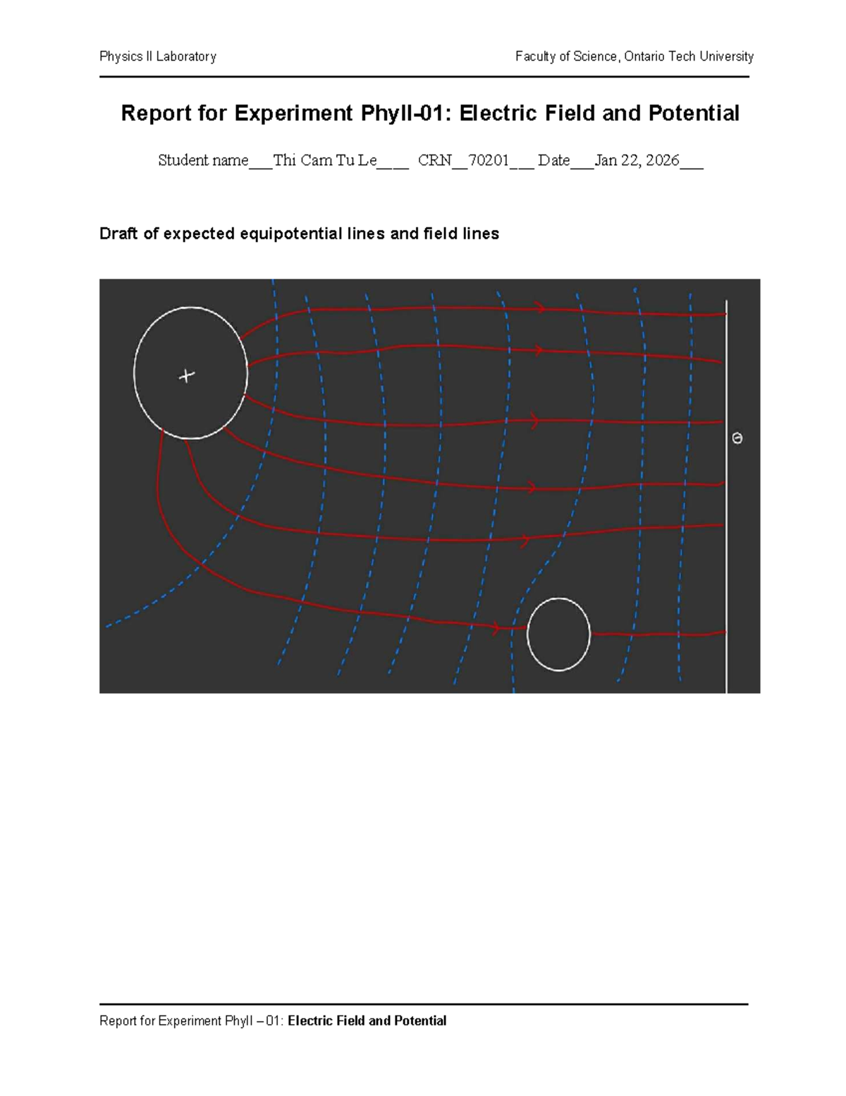 Physics II Lab Report: Electric Field & Potential (PhyII 01) - Studocu