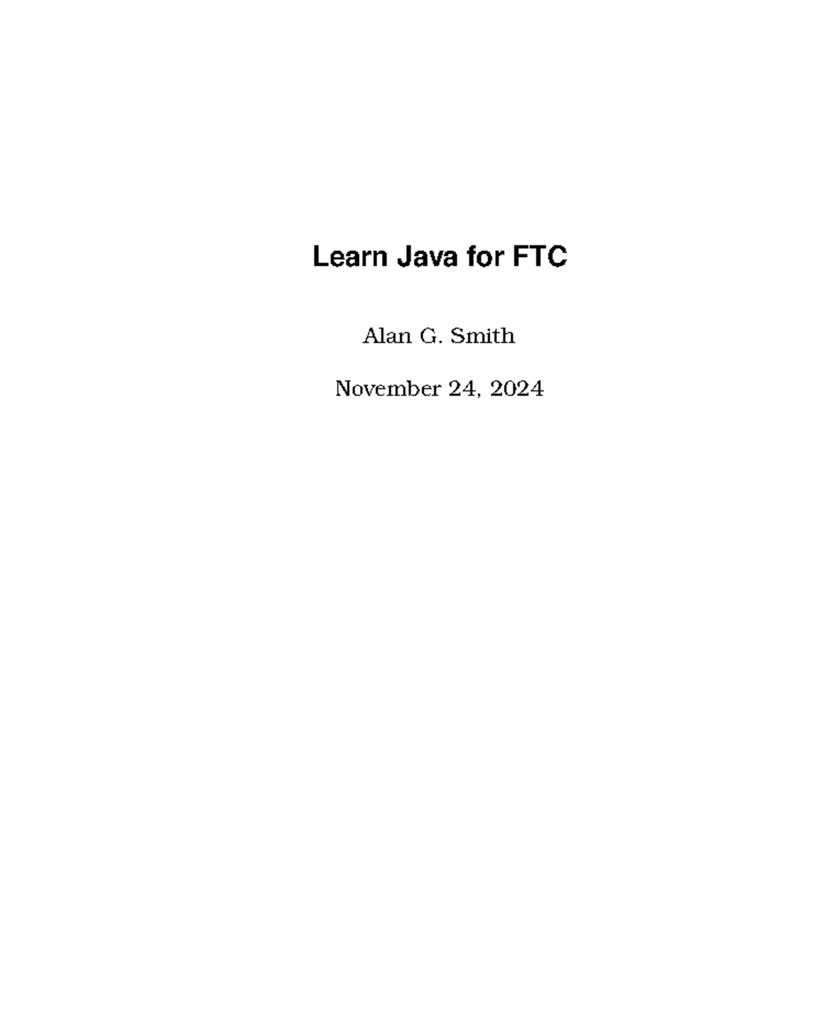 Learn Java for FTC: Comprehensive Study Notes - Studocu