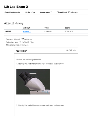 Lab exam 5 micro - lab exam 5 - L5: Lab Exam 5 Due No due date Points ...