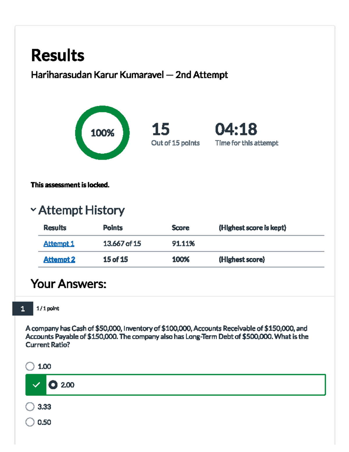 Checkpoint 6 - WSX: Results of 2nd Attempt Assessment Analysis - Studocu