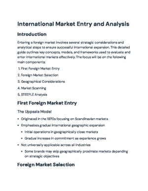 Comprehensive Guide to International Market Entry Strategies ...
