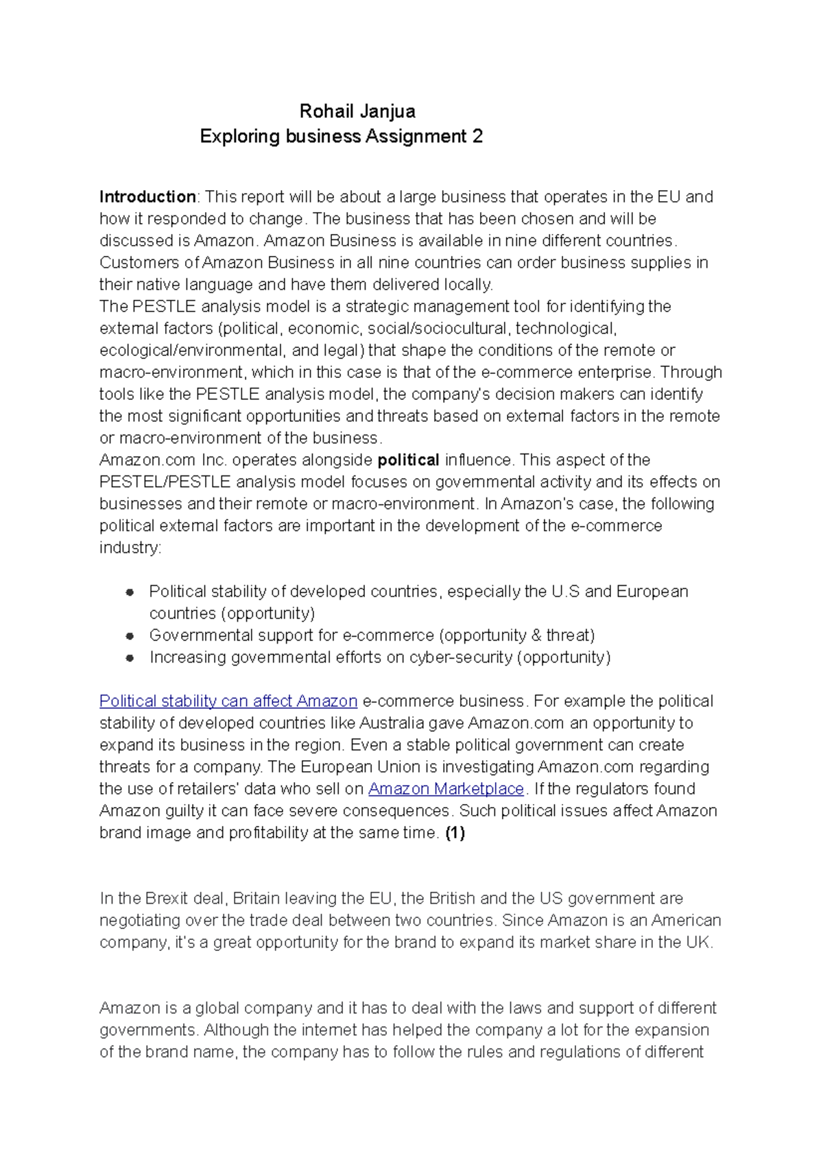 BTEC LEVEL 3 EXTENDED UNIT 1 ASSIGNMENT 2 - BtecL3 - Studocu