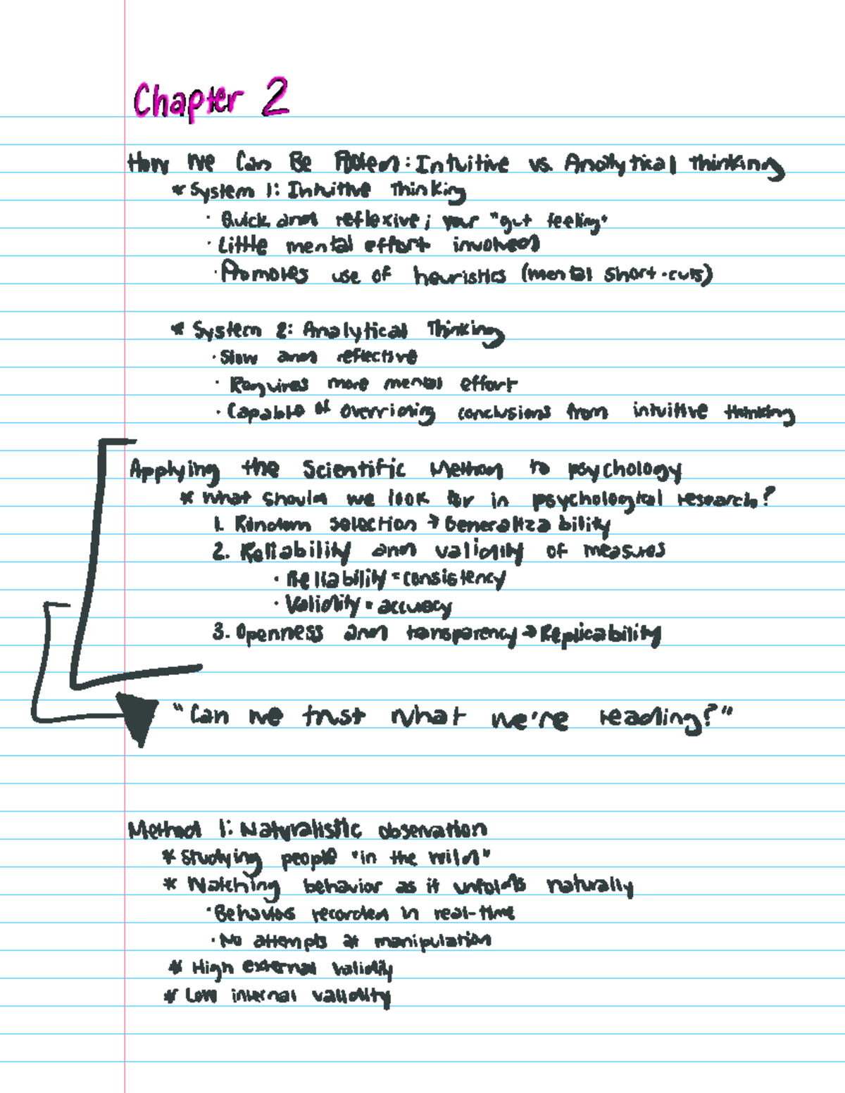Psychology Research Methods: Intuitive vs Analytical Thinking (Chapter ...