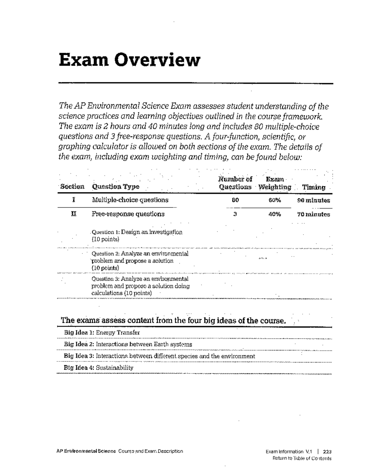 APES Exam Overview: Key Details and Question Types - Studocu