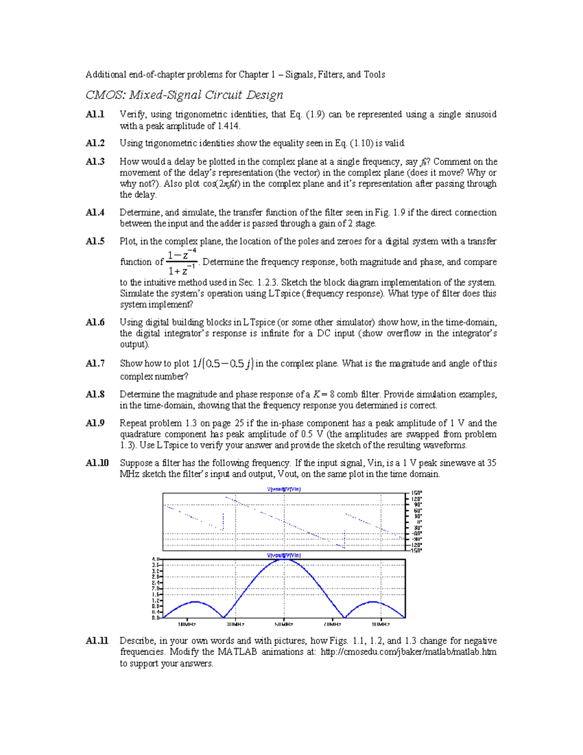 Ch5 MSD Homework: Additional Problems on Data Converter SNR - Studocu
