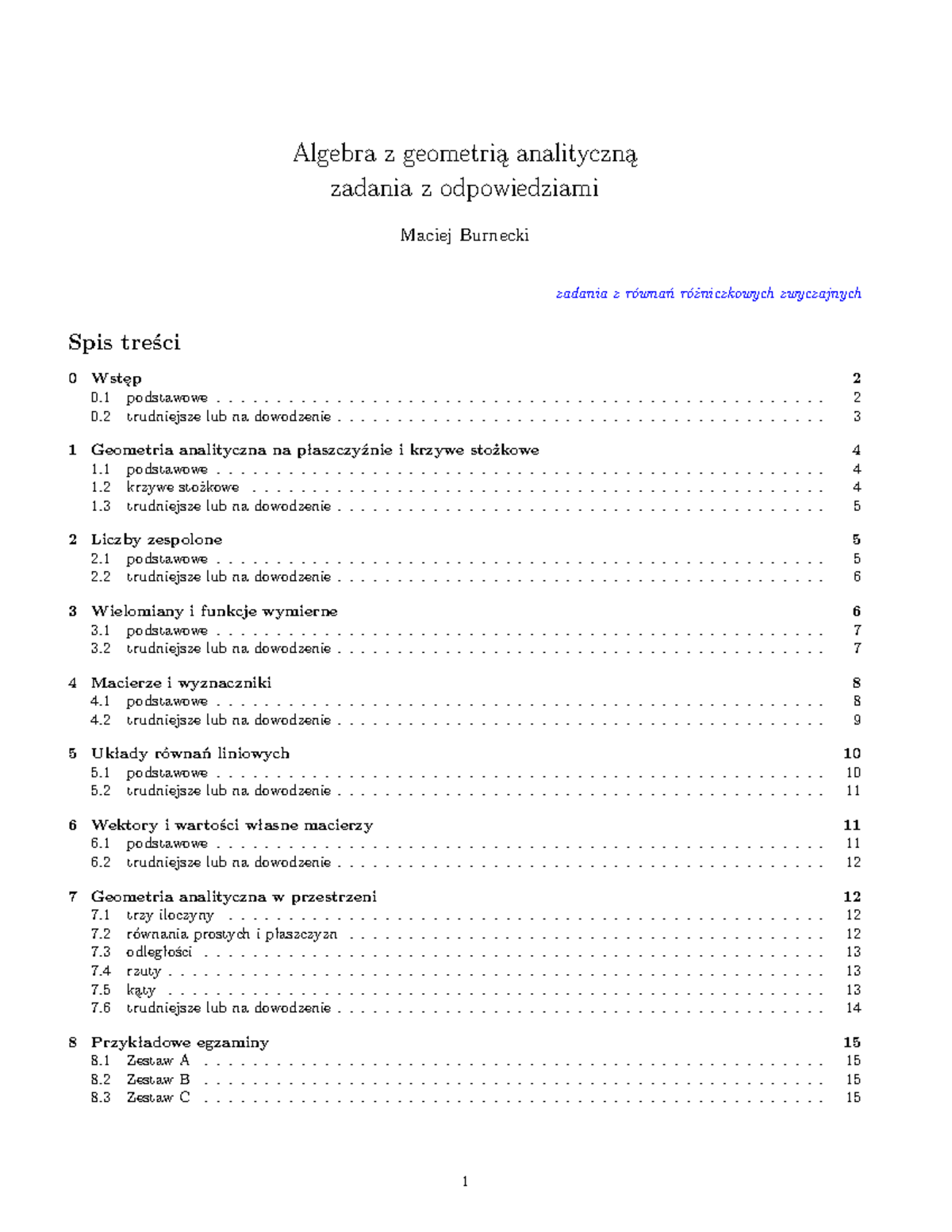 Algebra z geometrią ...