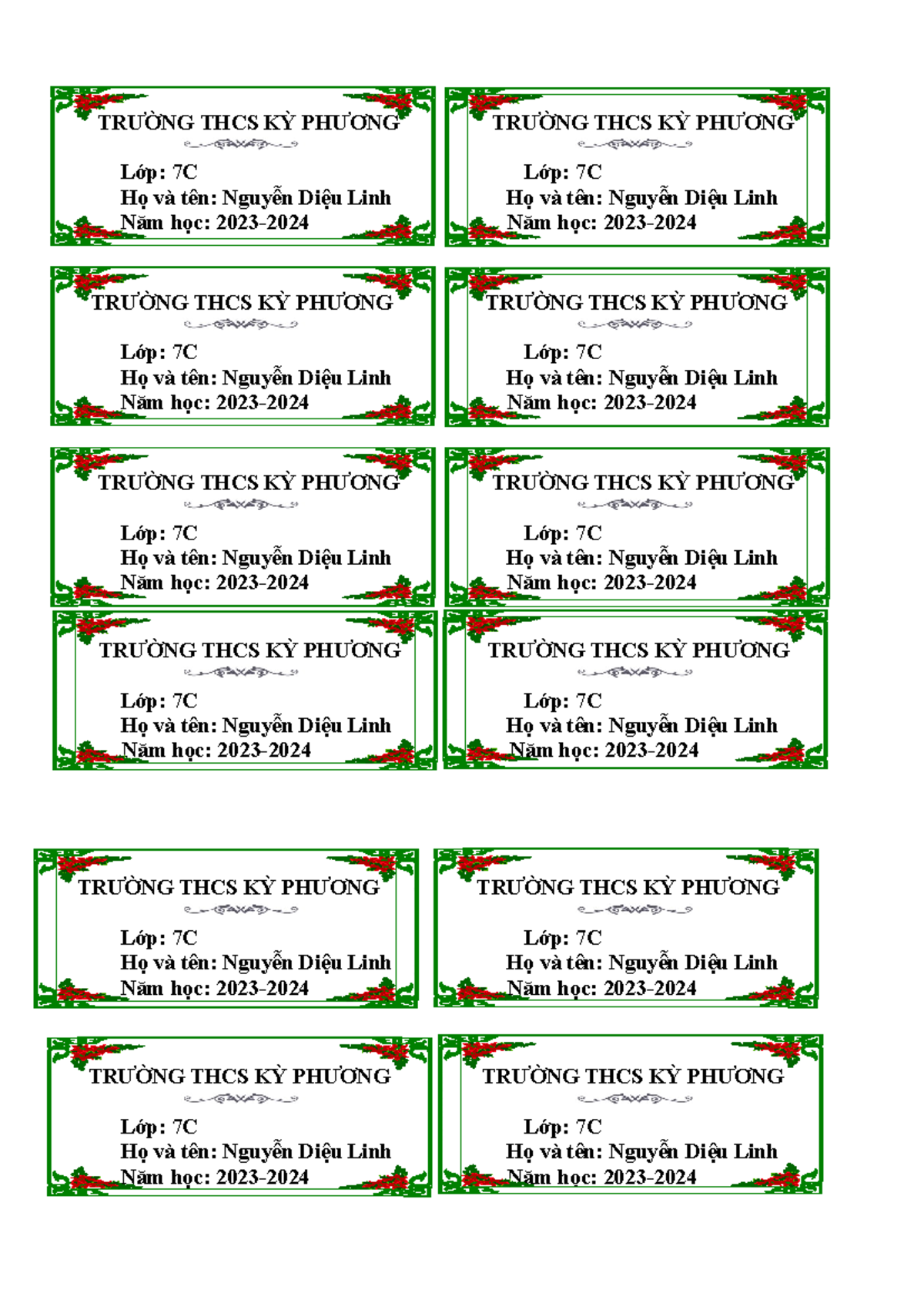 7c - đề kiểm tra - TRƯỜNG THCS KỲ PHƯƠNG TRƯỜNG THCS KỲ PHƯƠNG Lớp: 7C ...