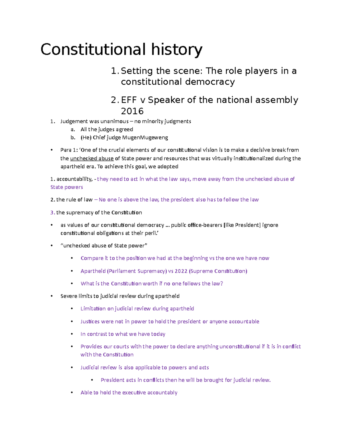 Introduction to Constitutional law - Constitutional law 271 ...