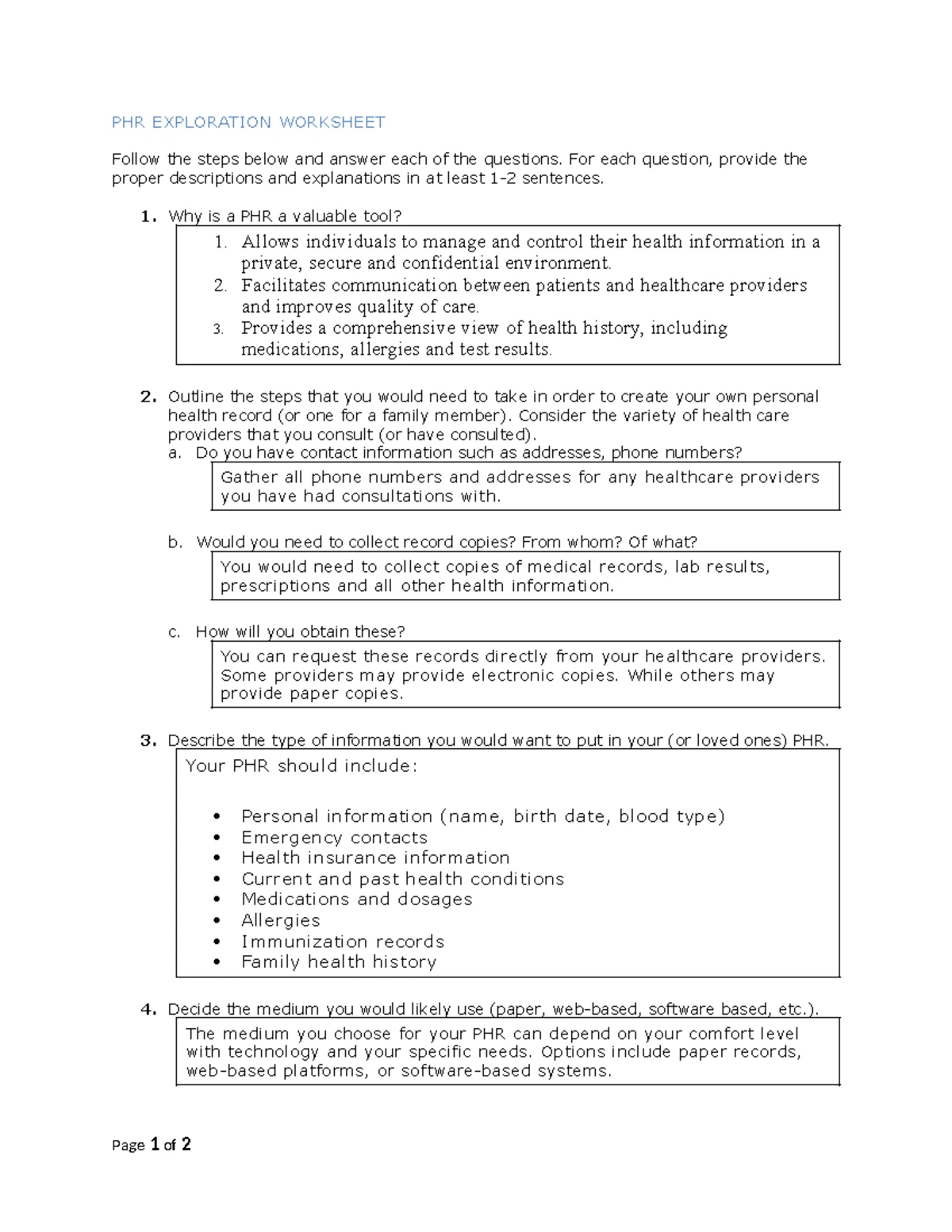HIM2000 Module 02 Health Record Documentation Assignment Guide - Studocu