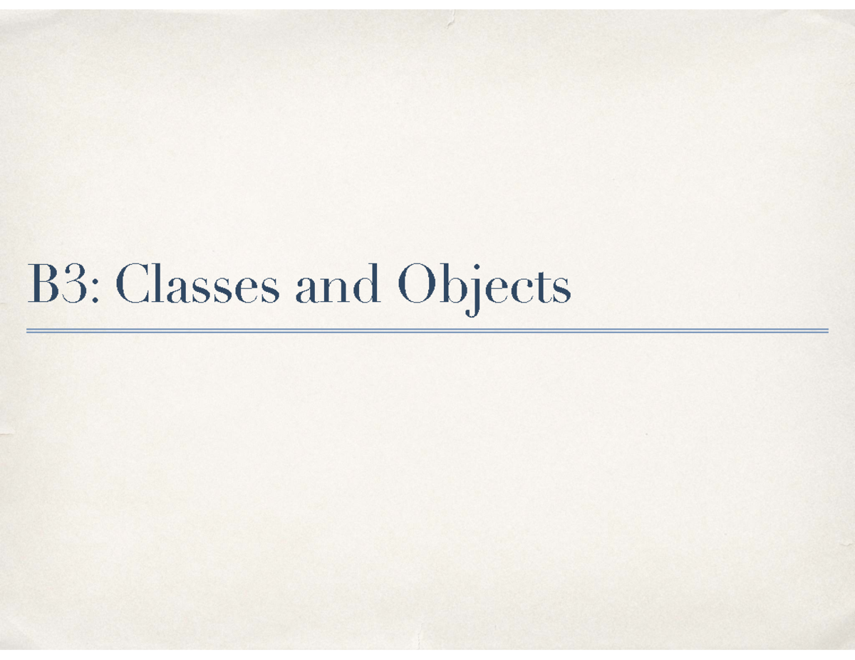 CPSC210-B3: Classes and Objects Learning Goals - Lecture Lab - Studocu