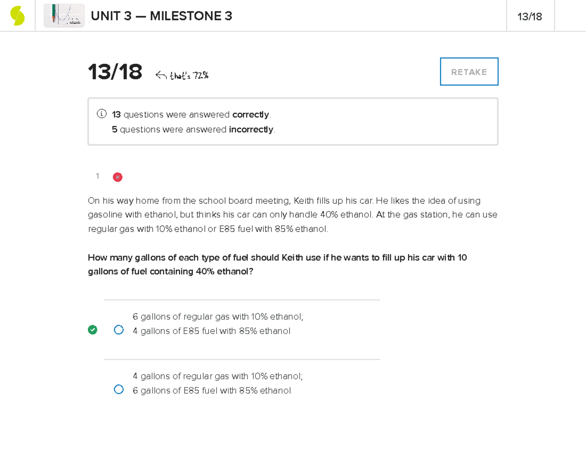 Sophia College Algebra Unit 3 Milestone 3 Study Guide - Studocu