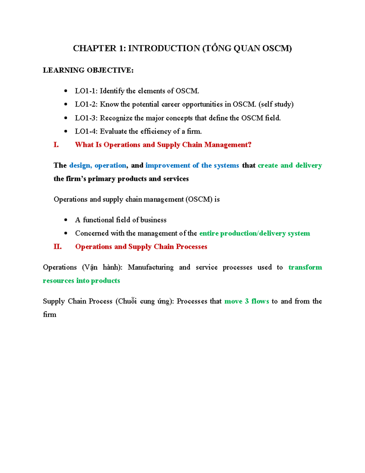 Chapter 1- Introduction (TỔNG QUAN OSCM) - CHAPTER 1: INTRODUCTION ...