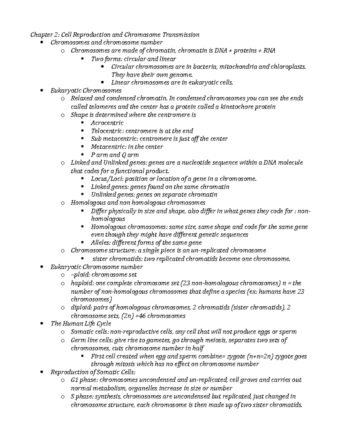 Comprehensive Study Guide: Genetics & Molecular Biology Concepts (BIO ...
