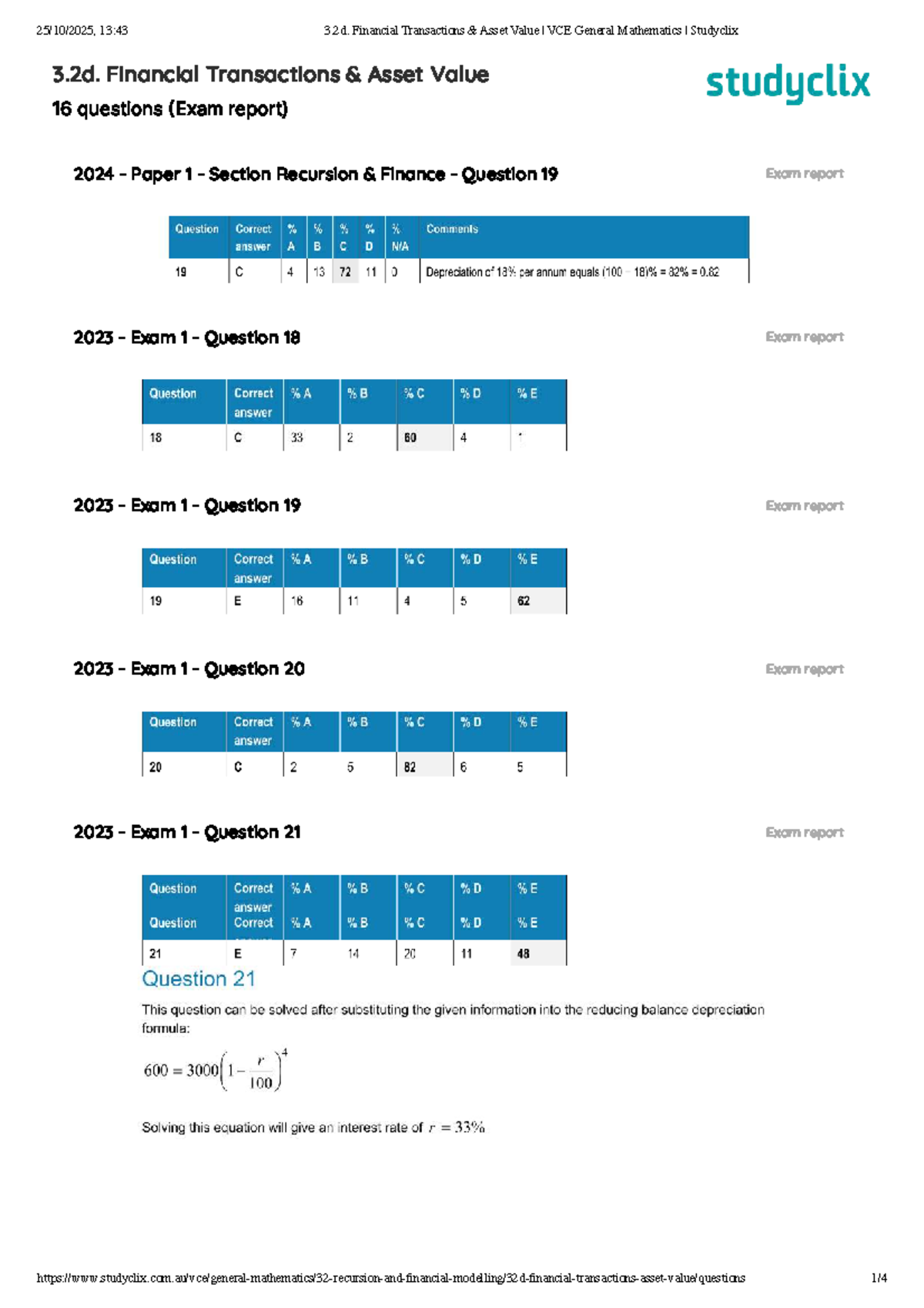 3.2d Financial Transactions & Asset Value Exam Reports | VCE General ...