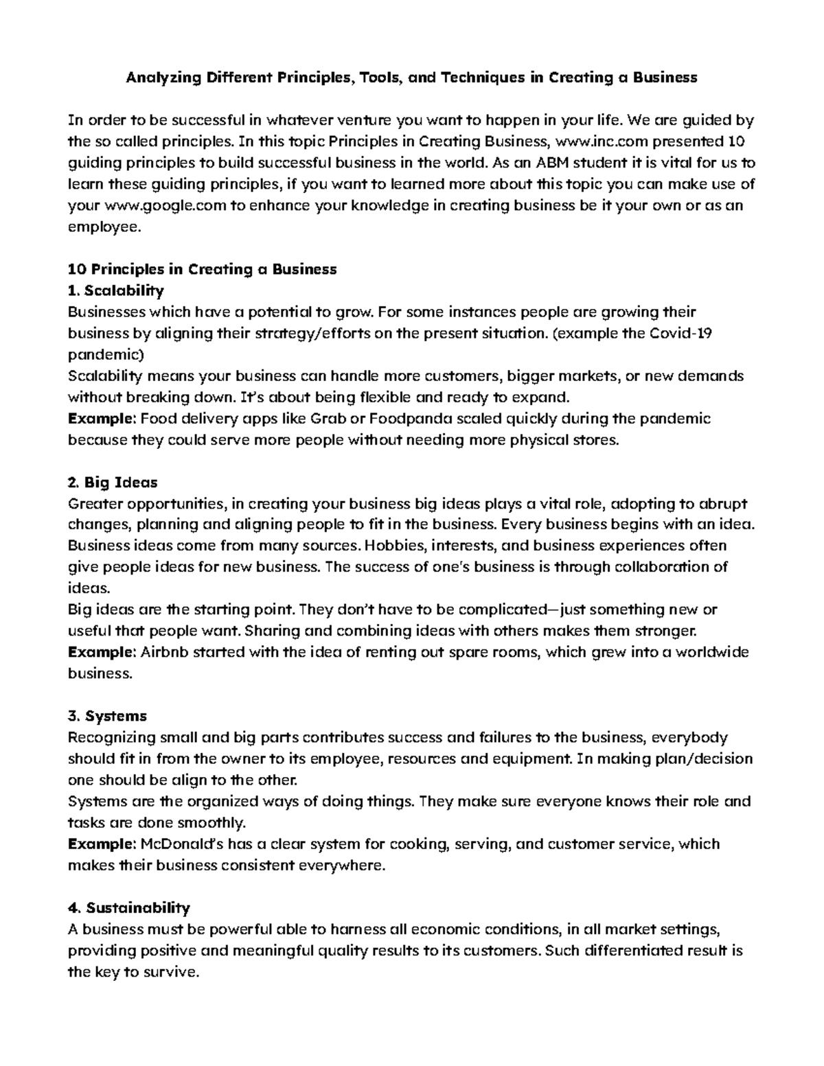 ABM 101: Principles, Tools & Techniques for Business Creation Handouts ...
