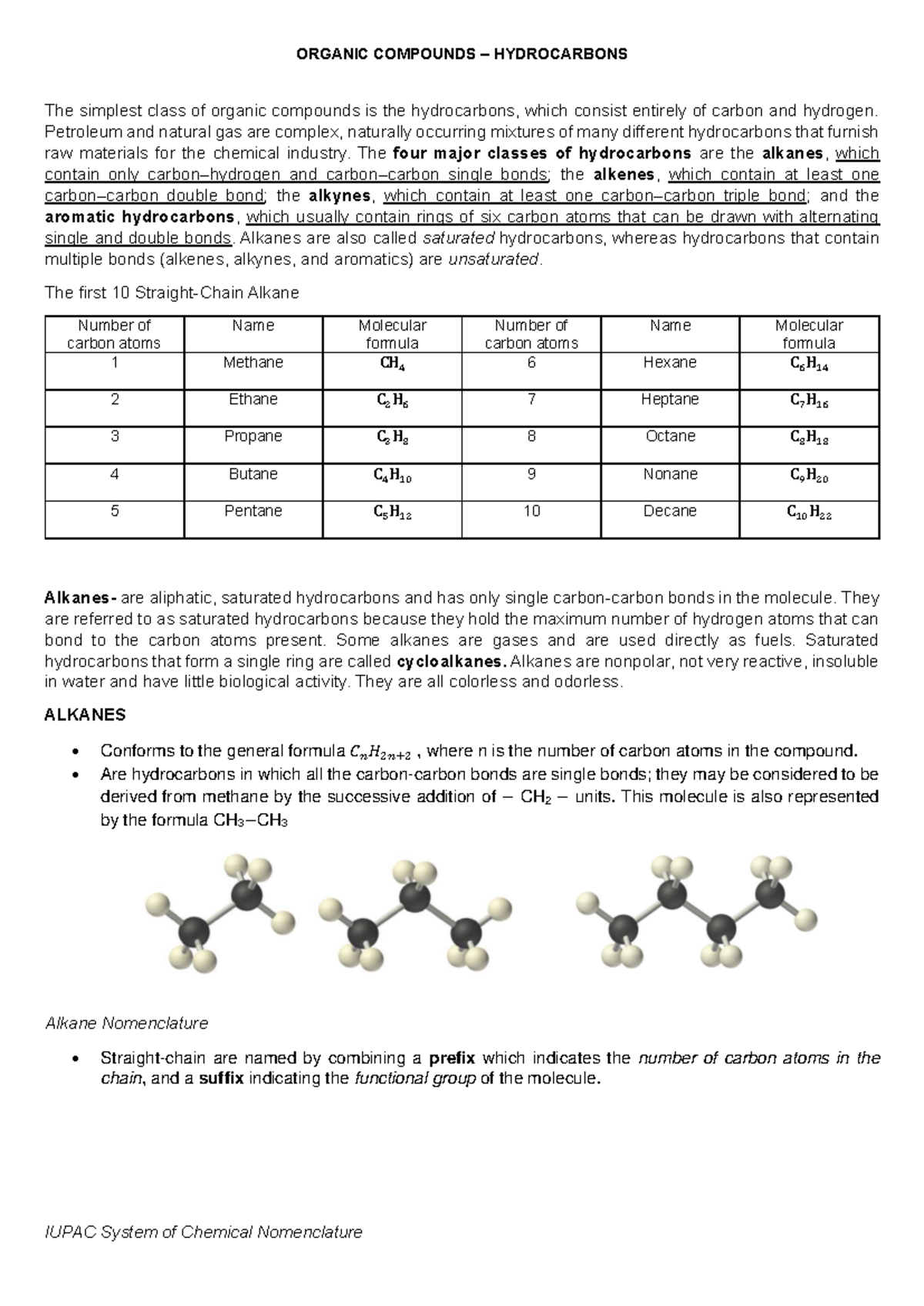 Alkanes: A Comprehensive Guide to Saturated Hydrocarbons (Chem 101 ...
